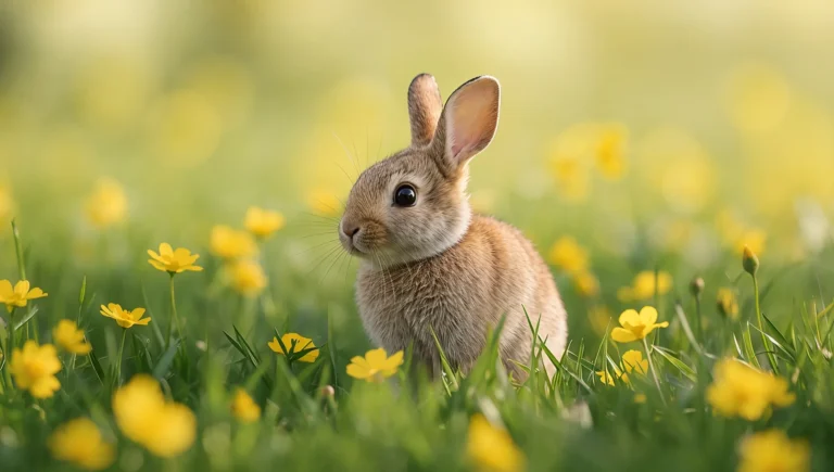 cute-bunny-wallpapers-pastel-spring-aesthetic-4k-buttercup-field-ipad