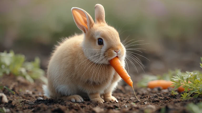 cute-bunny-wallpapers-pastel-spring-aesthetic-4k-eating-carrot-garden-laptop