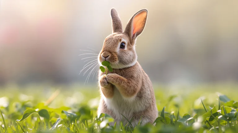 cute-bunny-wallpapers-pastel-spring-aesthetic-4k-nibbling-clover-laptop