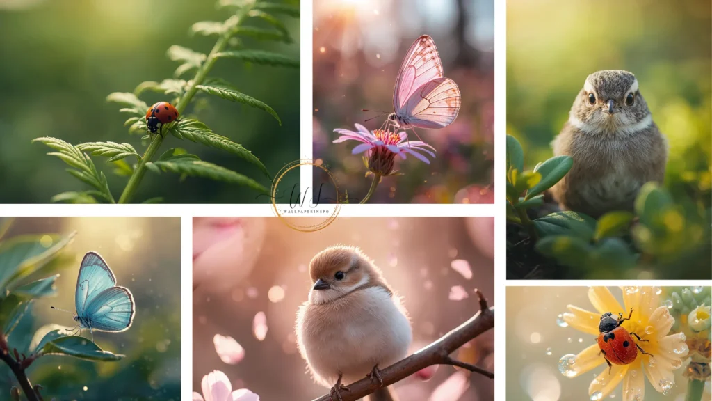 cute macro animla collage