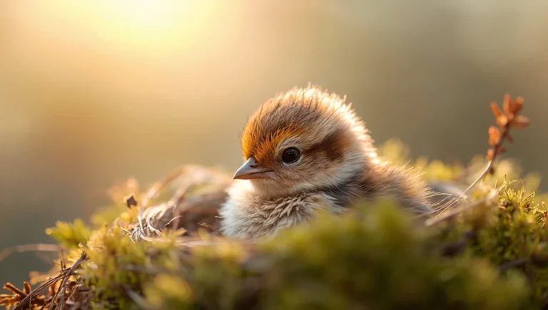 cute-macro-animal-wallpapers-spring-aesthetic-bird-moss-nest-ipad
