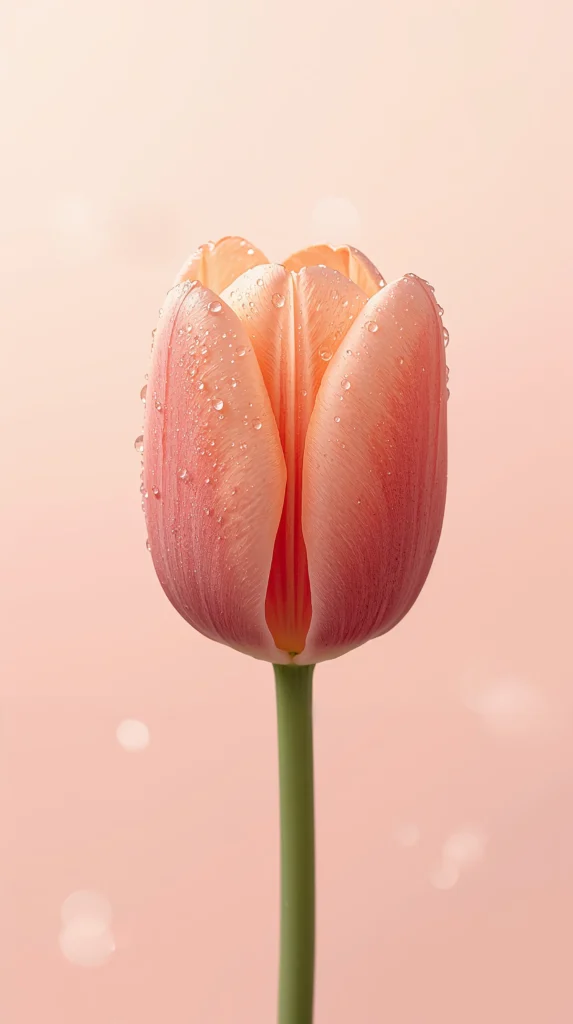 first-bloom-spring-wallpapers-aesthetic-4k-dewy-tulip-macro-phone