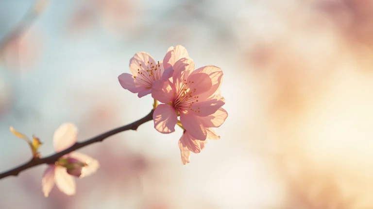 first-bloom-spring-wallpapers-aesthetic-4k-golden-sunrise-cherry-blossom-laptop