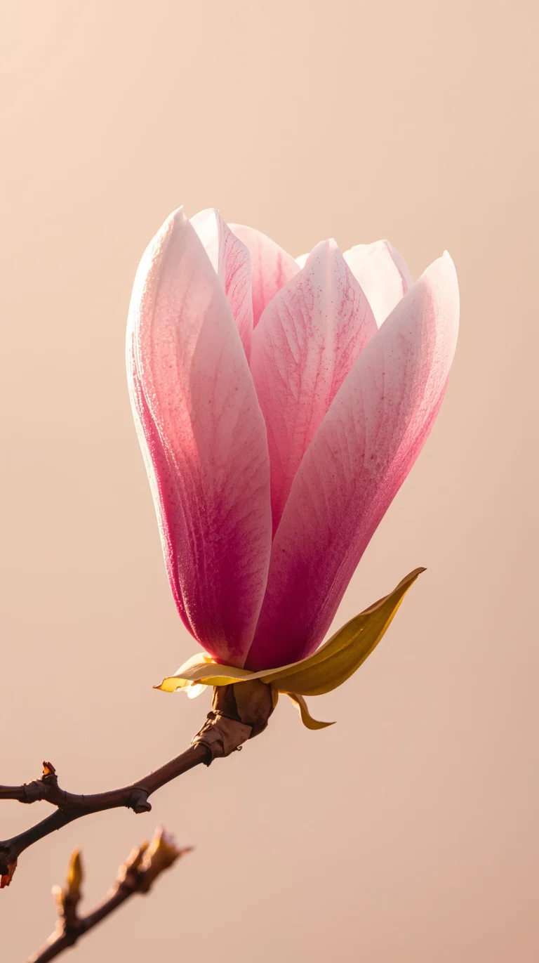 first-bloom-spring-wallpapers-aesthetic-4k-pink-magnolia-close-up-phone