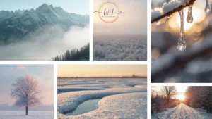 late winter mood collage