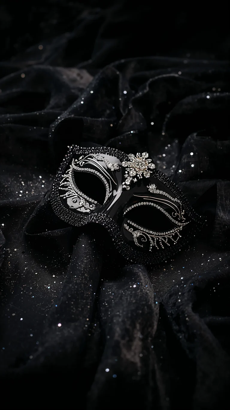 masquerade-ball-aesthetic-wallpapers-diamond-mask-silk-fabric-luxury-phone