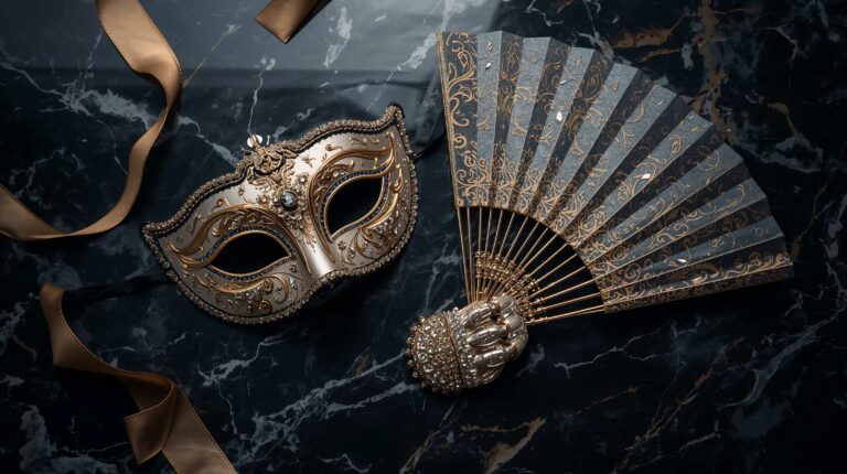 masquerade-ball-aesthetic-wallpapers-jeweled-fan-mask-flatlay-laptop