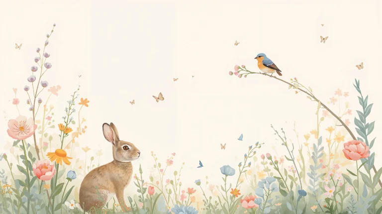 minimal-spring-aesthetic-wallpapers-for-every-device-rabbit-floral-wildlife-laptop