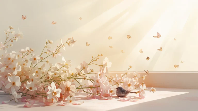 minimal-spring-aesthetic-wallpapers-for-every-device-window-light-bird-laptop