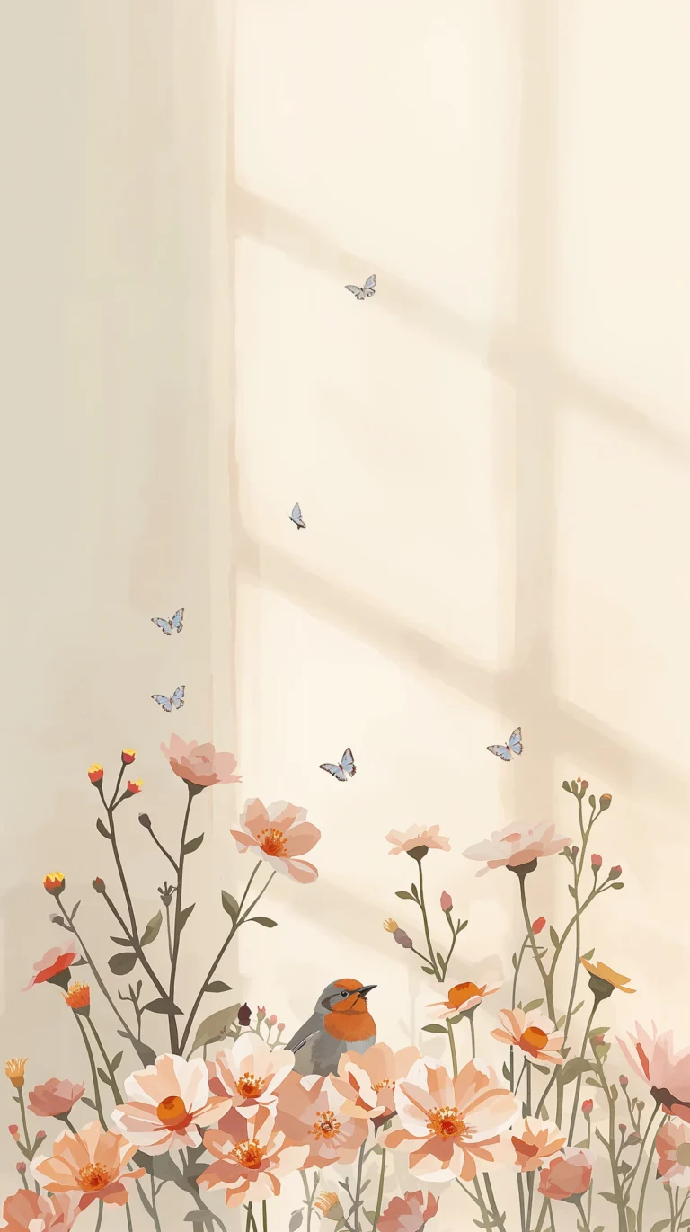 minimal-spring-aesthetic-wallpapers-for-every-device-window-light-bird-phone