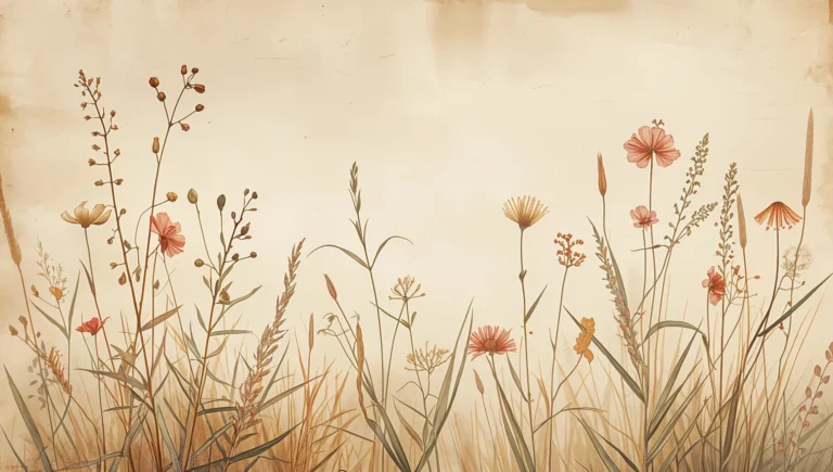 vintage-meadow-wildflower-wallpapers-free-download-antique-botanical-illustration-ipad