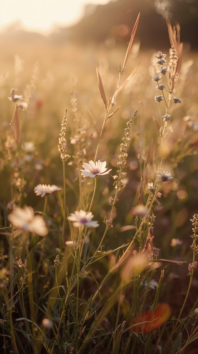 vintage-meadow-wildflower-wallpapers-free-download-golden-hour-oil-painting-phone