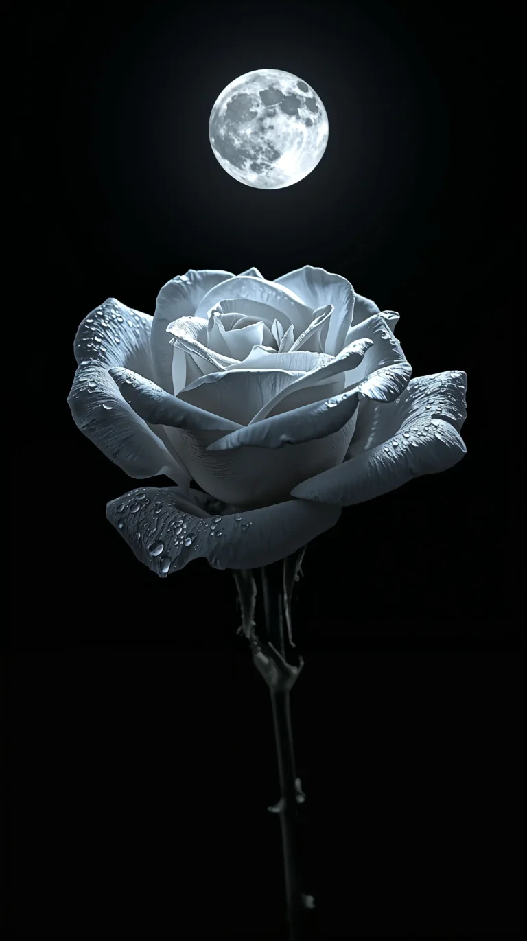 black-night-garden-moonlight-spring-wallpapers-moonlight-rose-phone-4k