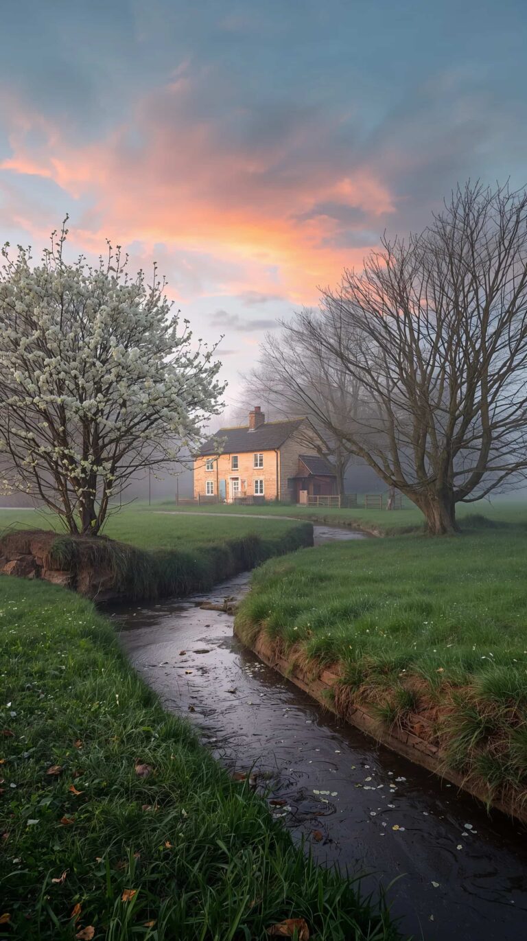 cozy-spring-countryside-cottage-wallpapers-country-path-flower-meadow-phone