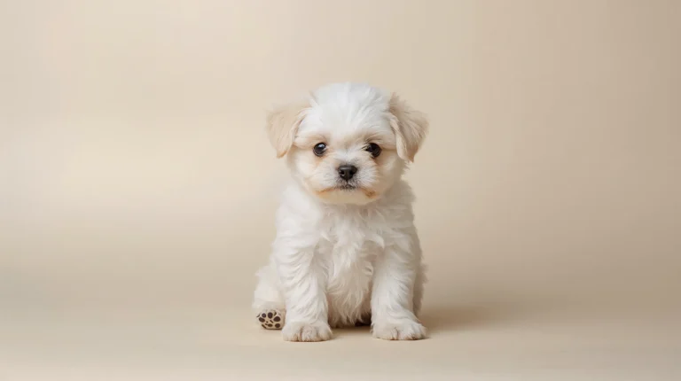 cute-wallpapers-for-laptop-fluffy-puppy-cream-background-4k