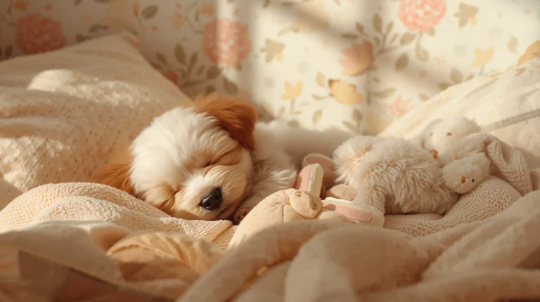 cute-wallpapers-for-laptop-puppy-sleeping-plush-toy-cozy-4k