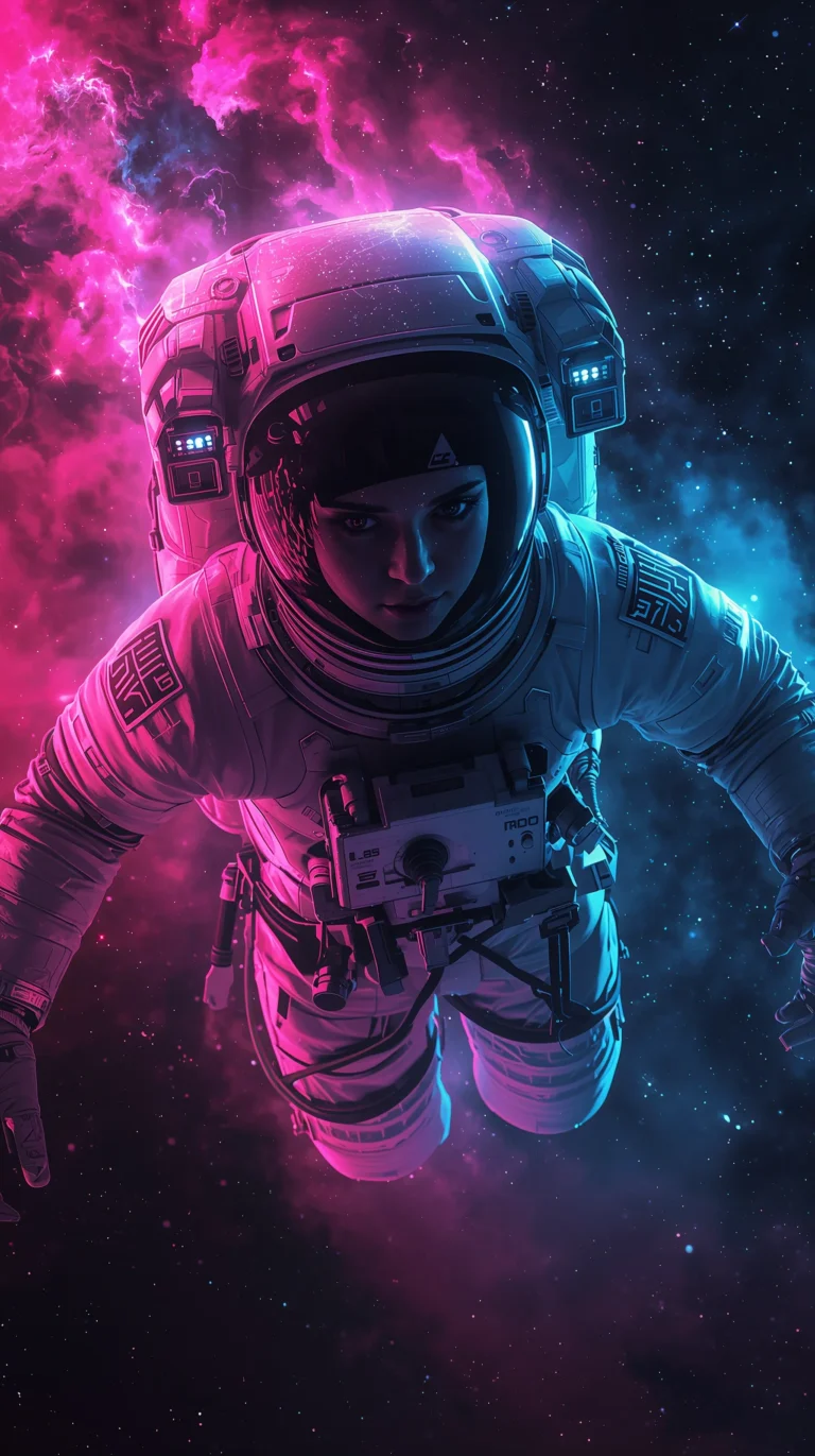 cyberpunk-space-wallpapers-4k-astronaut-nebula-phone