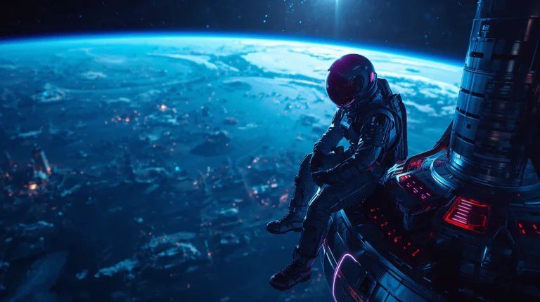 cyberpunk-space-wallpapers-4k-astronaut-satellite-earth-laptop
