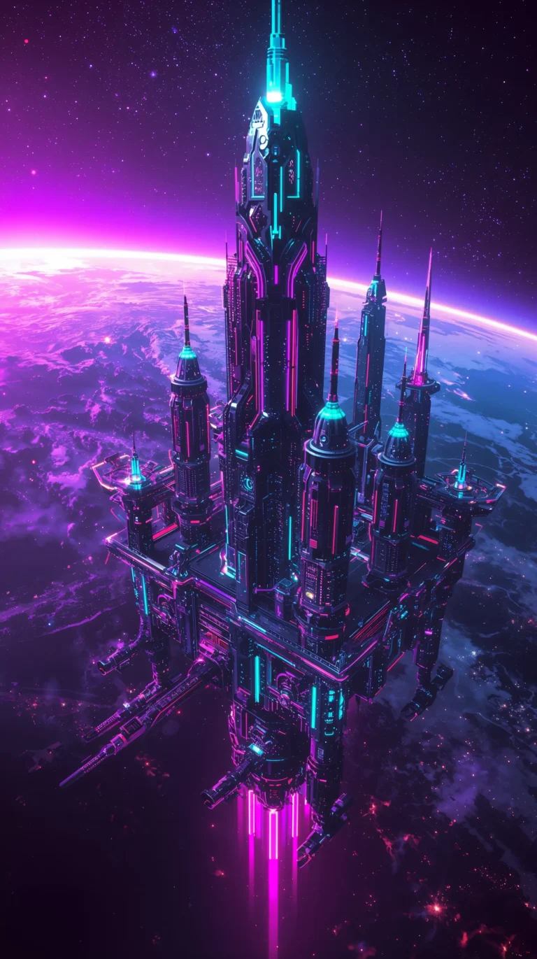 cyberpunk-space-wallpapers-4k-floating-space-city-phone