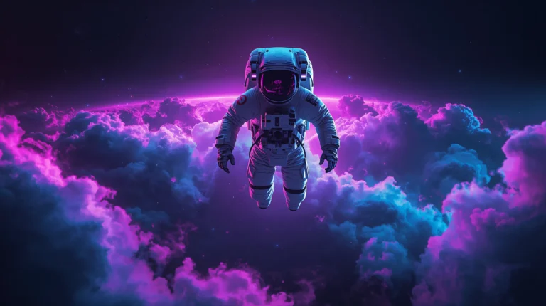 cyberpunk-space-wallpapers-4k-neon-astronaut-galaxy-laptop