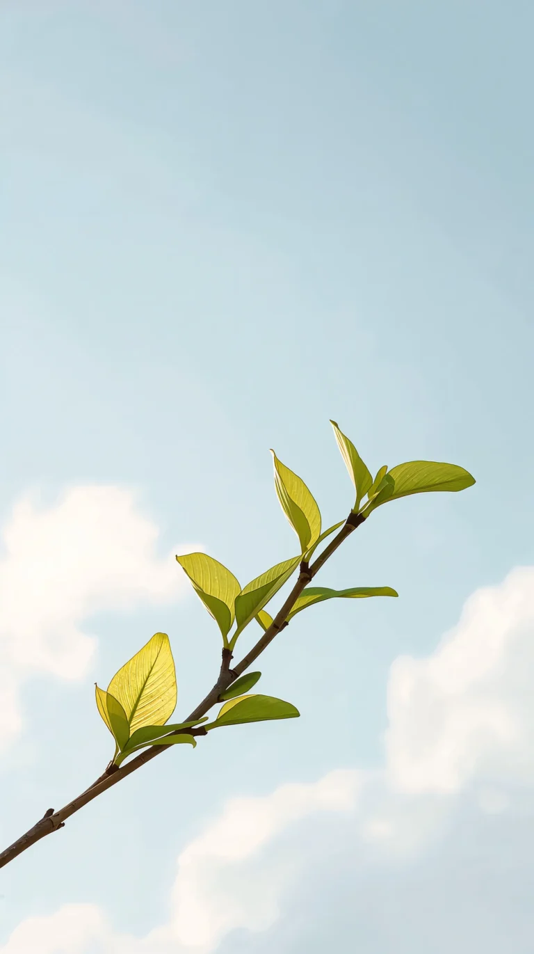 fresh-green-leaves-phone-wallpapers-baby-spring-leaves-branch