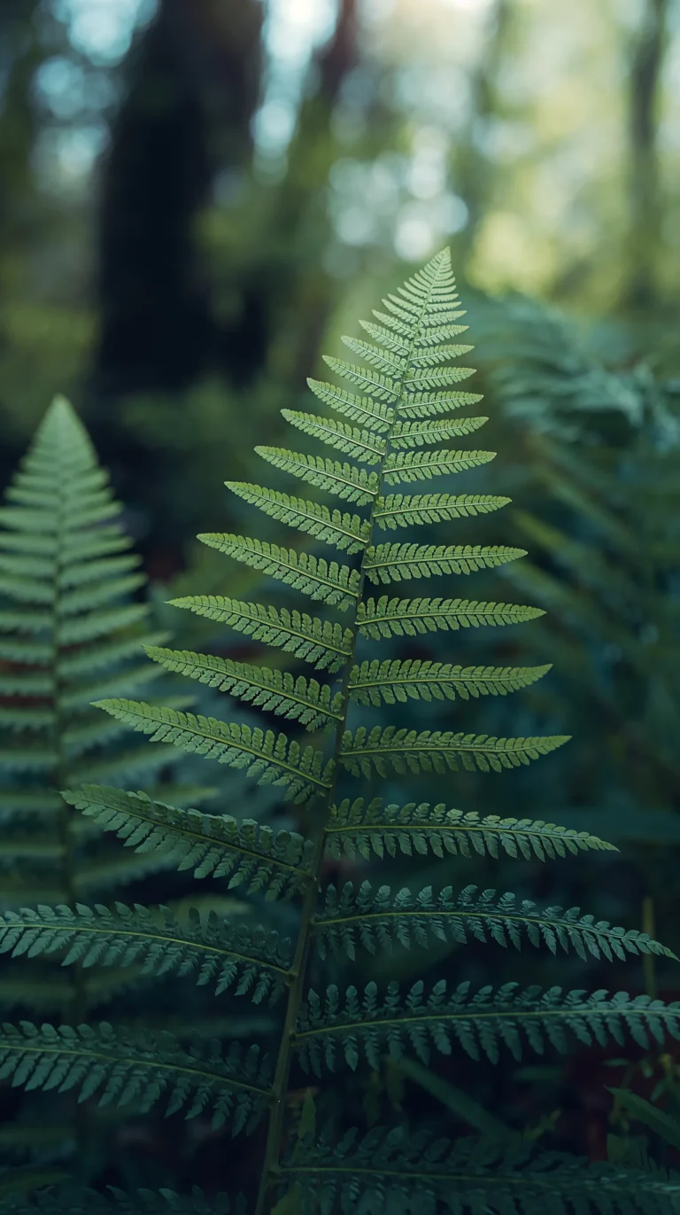 fresh-green-leaves-phone-wallpapers-fern-macro-botanical