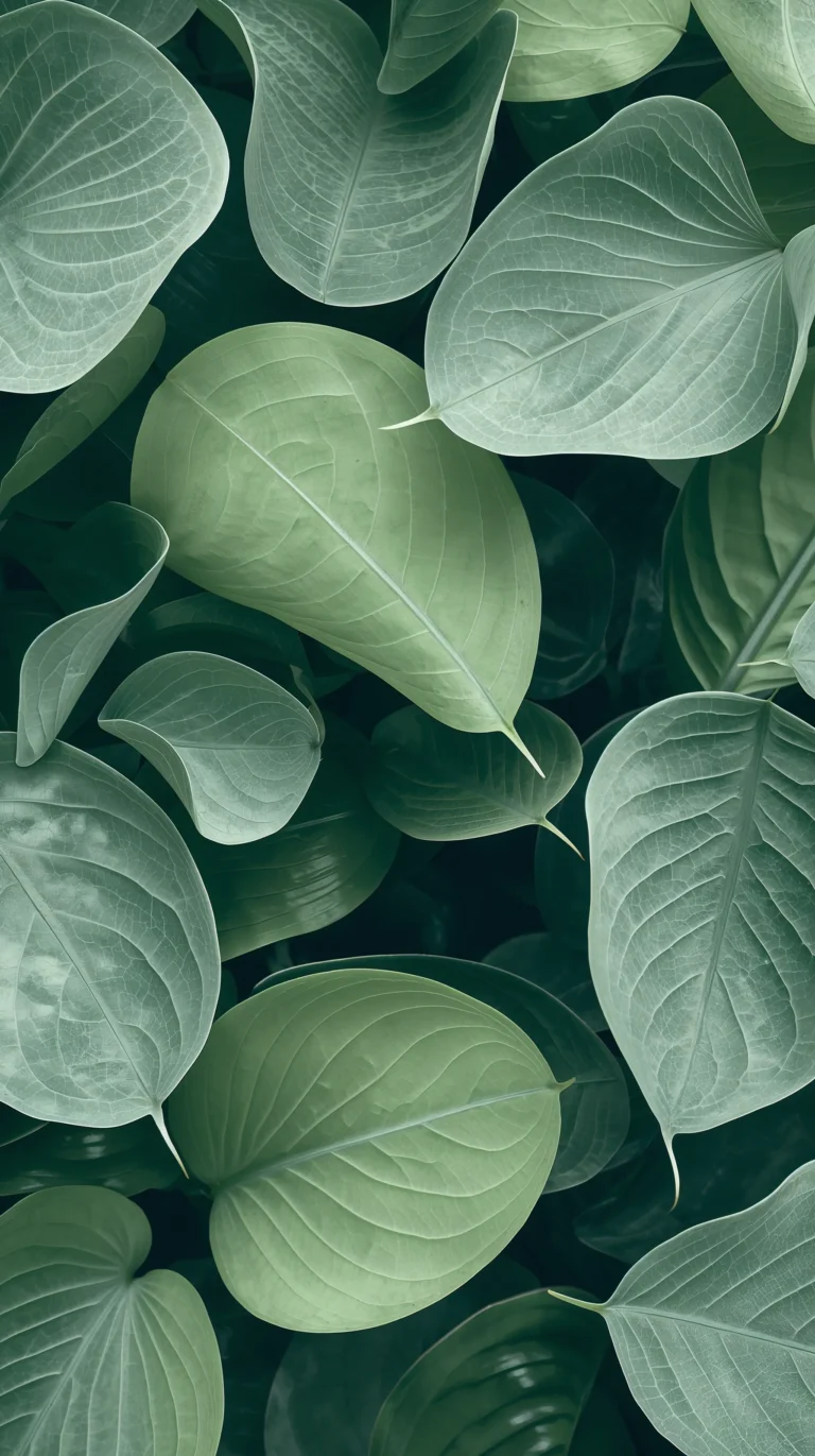 fresh-green-leaves-phone-wallpapers-green-leaf-pattern-macro
