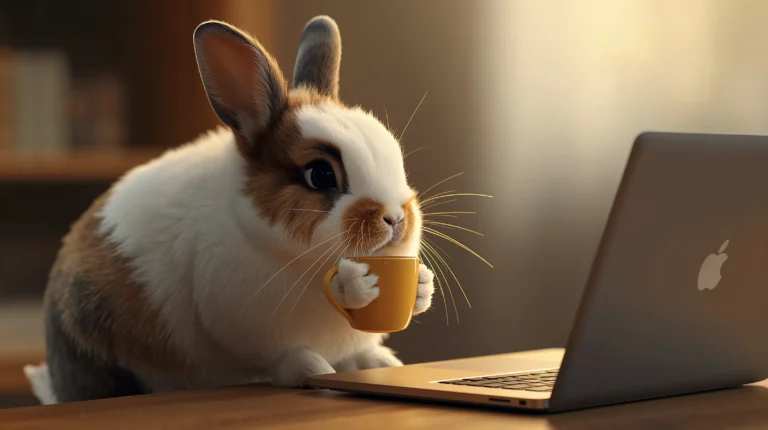 funny-office-animal-laptop-wallpapers-bunny-working-laptop-cute-office