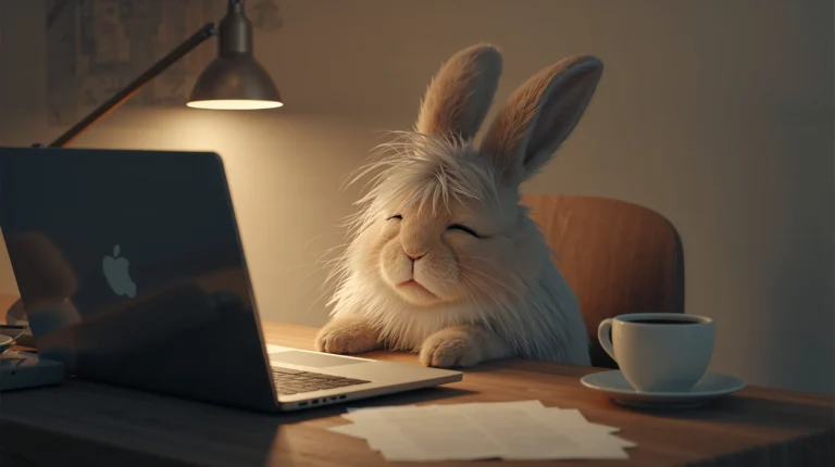 funny-office-animal-laptop-wallpapers-sleepy-bunny-office-desk