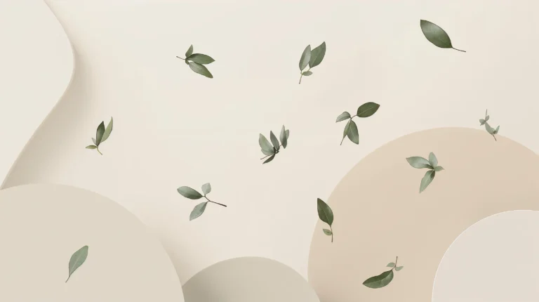 minimal-botanical-laptop-wallpapers-floating-leaves-minimal
