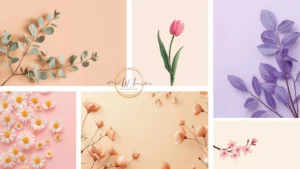 minimal botanical wallpapers collage