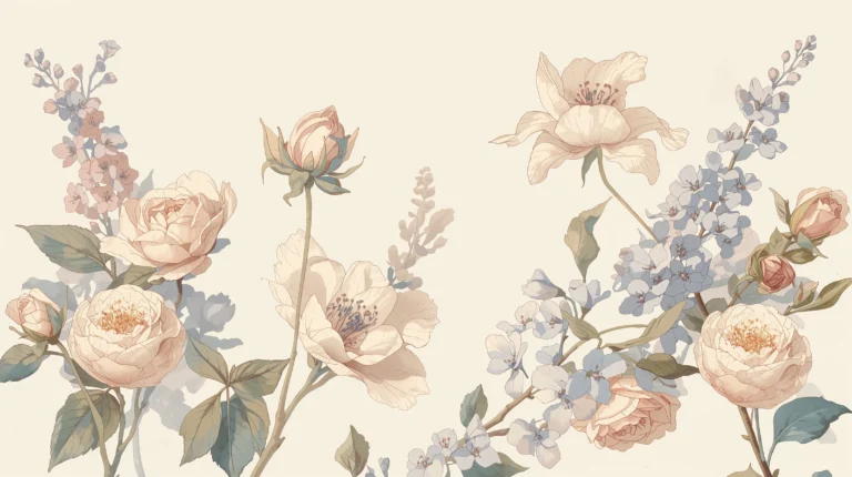 spring-awakening-aesthetic-laptop-wallpapers-vintage-botanical-art-4k