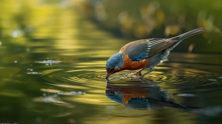 spring-bird-aesthetic-wallpapers-bird-drinking-water-laptop