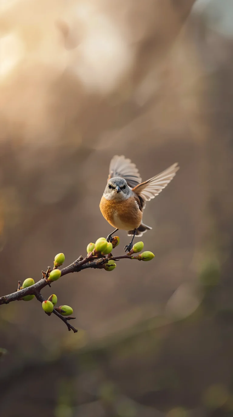 spring-bird-aesthetic-wallpapers-bird-landing-branch-phone