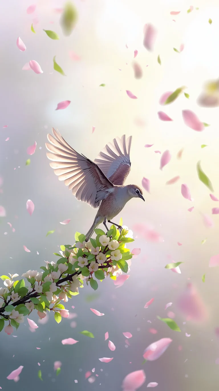 spring-bird-aesthetic-wallpapers-bird-taking-off-branch-phone