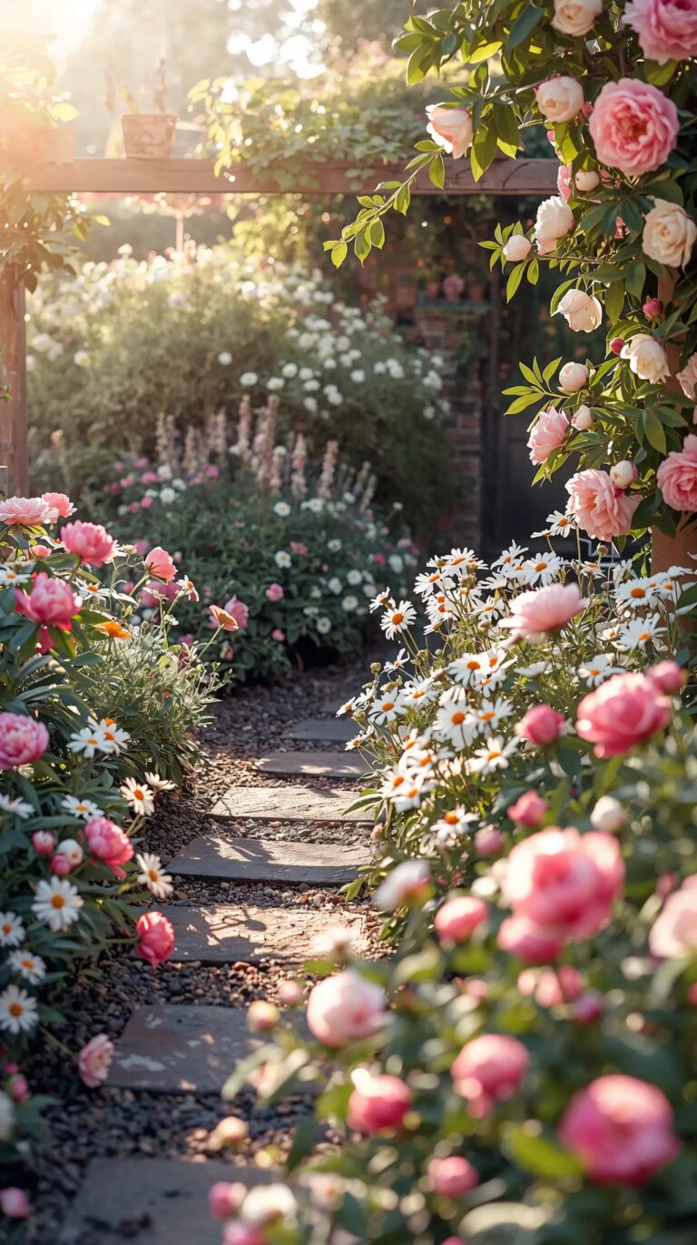 spring-garden-aesthetic-wallpapers-4k-cottage-flower-path-phone