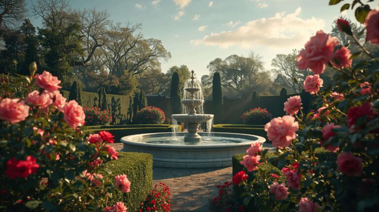 spring-garden-aesthetic-wallpapers-4k-luxury-rose-fountain-laptop