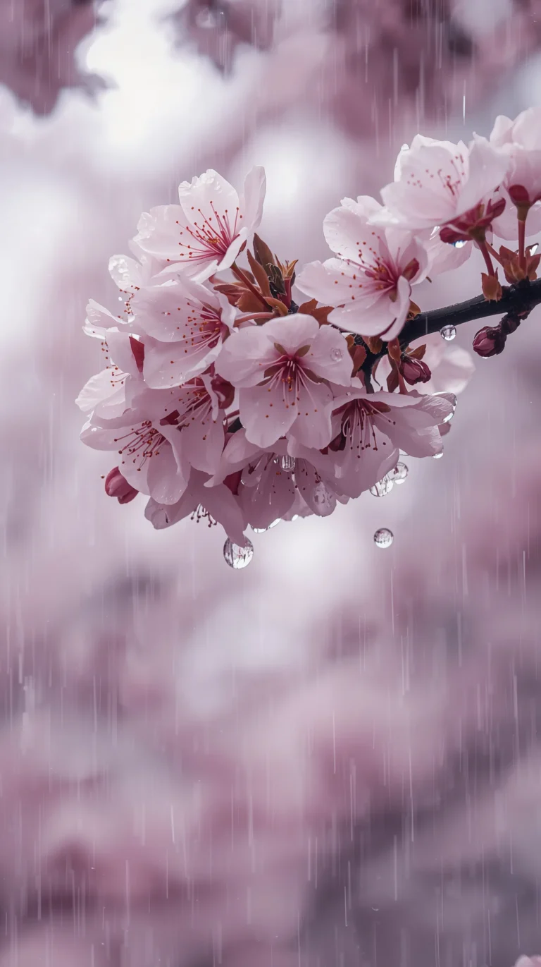 spring-rain-aesthetic-wallpapers-blooming-flowers-after-rain-phone
