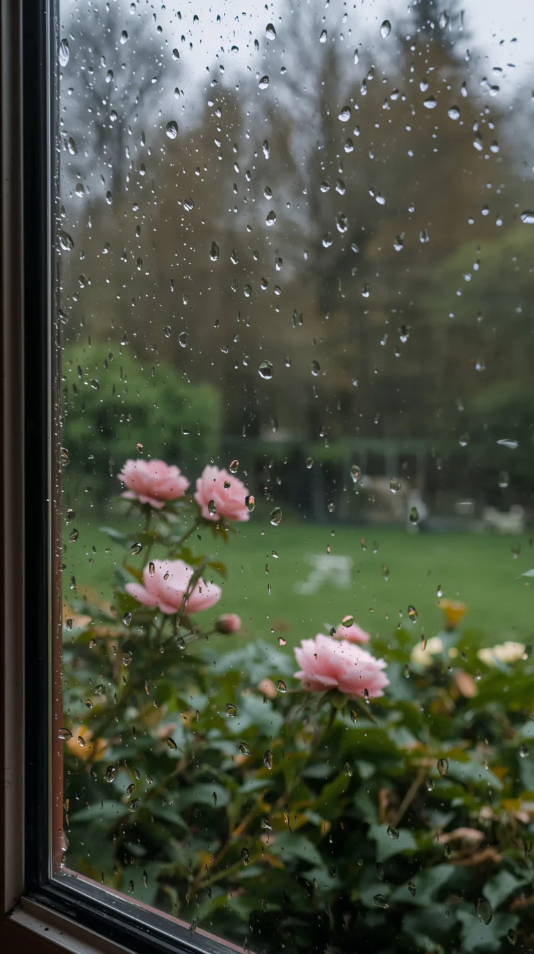 spring-rain-aesthetic-wallpapers-rain-on-window-spring-garden-phone