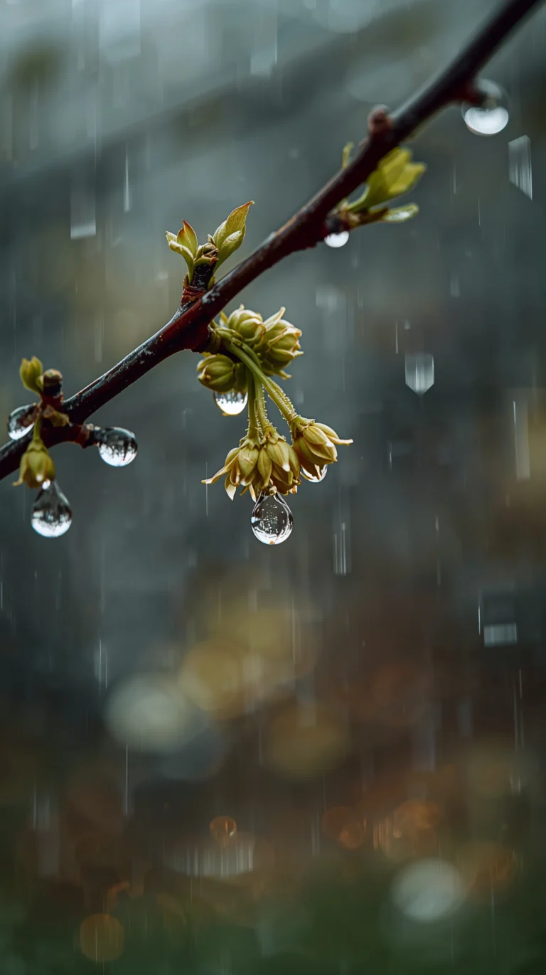 spring-rain-aesthetic-wallpapers-raindrops-spring-tree-branches-phone