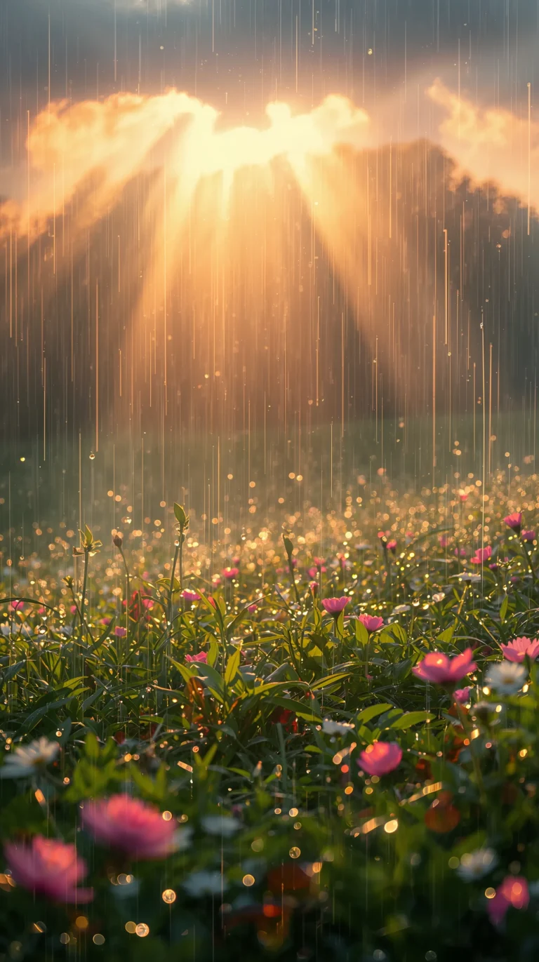 spring-rain-aesthetic-wallpapers-spring-rain-rainbow-meadow-phone