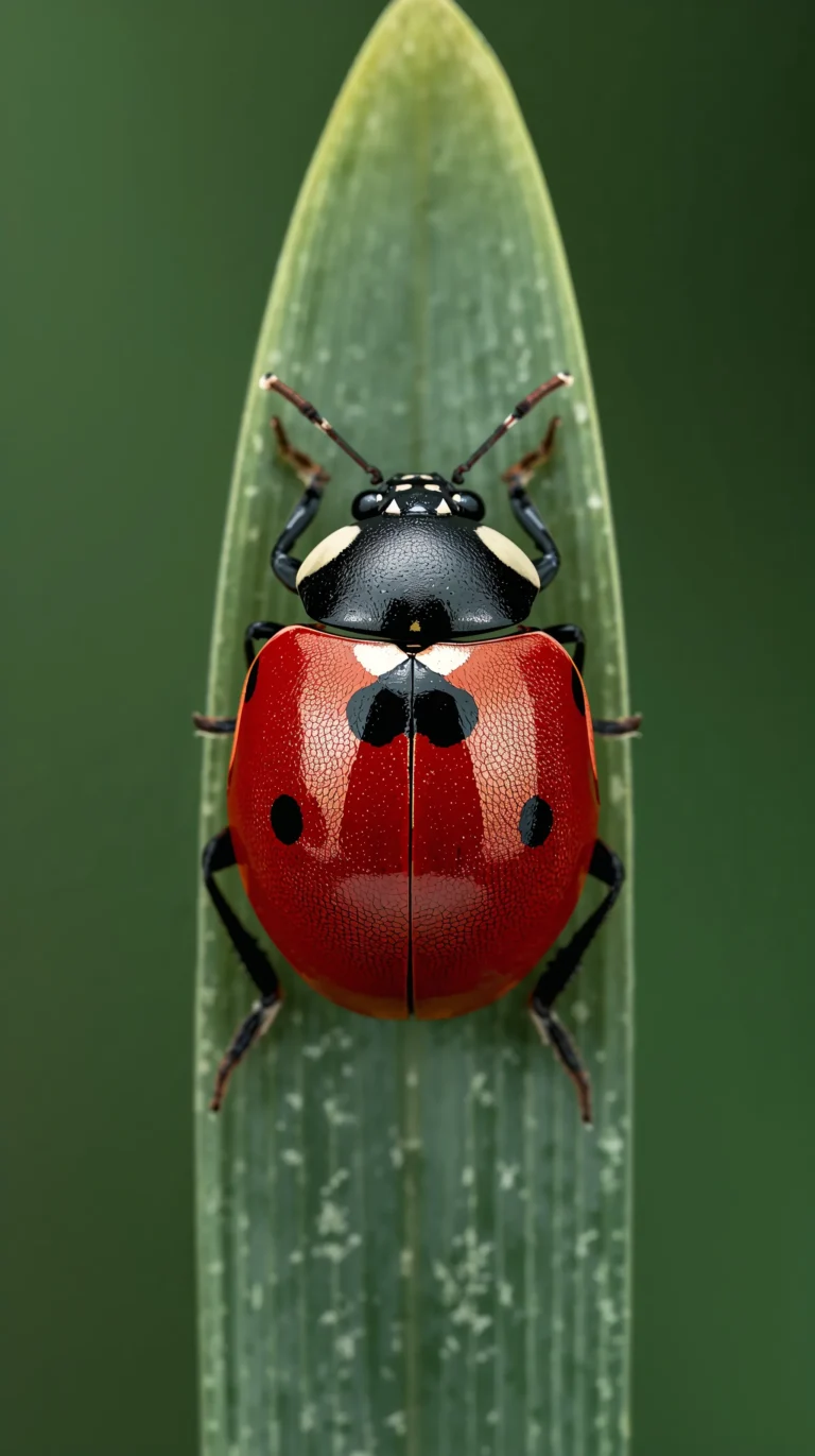 unique-macro-texture-wallpapers-ladybug-on-green-leaf-macr-light-4k