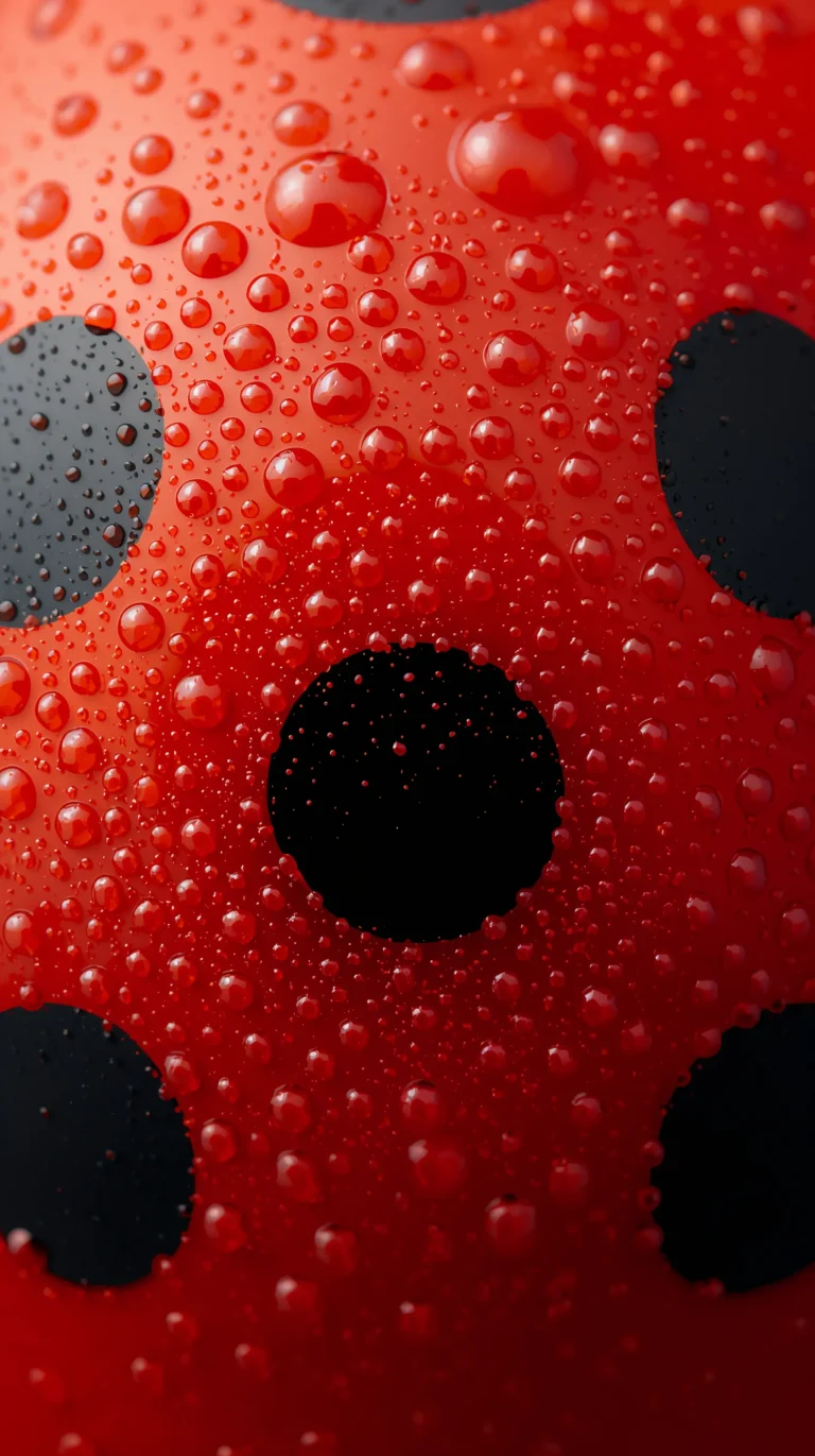 unique-macro-texture-wallpapers-ladybug-red-black-dots-top-view-4k