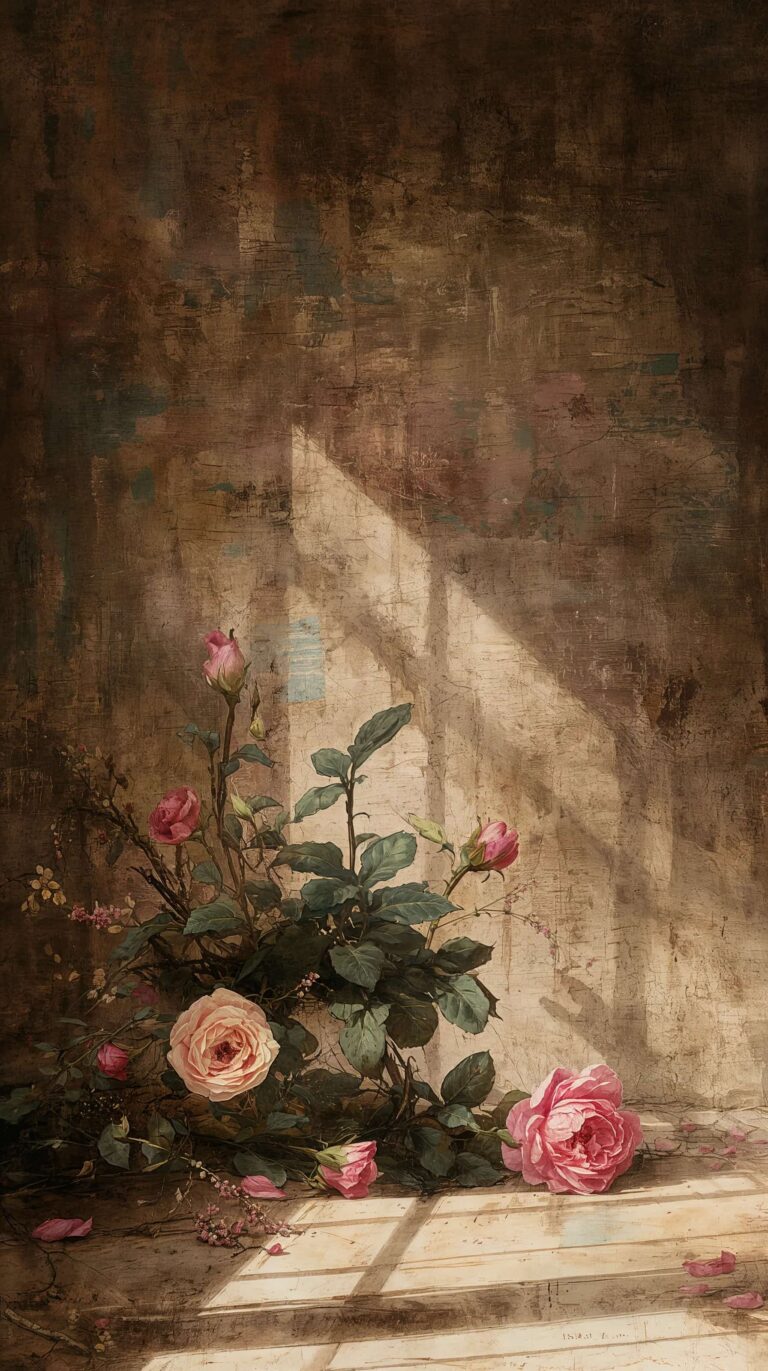 vintage-still-life-painting-wallpapers-dark-minimal-single-flower-4k-phone