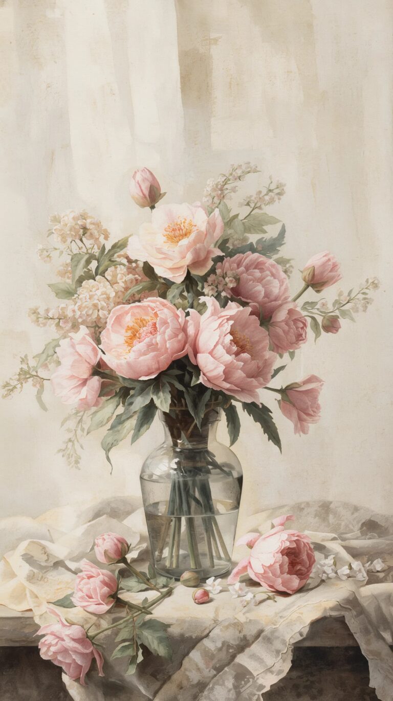 vintage-still-life-painting-wallpapers-light-tulips-peonies-light-aesthetic-4k-phone