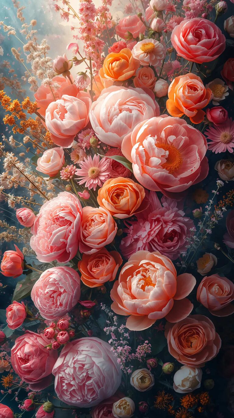 aesthetic-summer-flower-wallpapers-4k-colorful-peonies-closeup-phone
