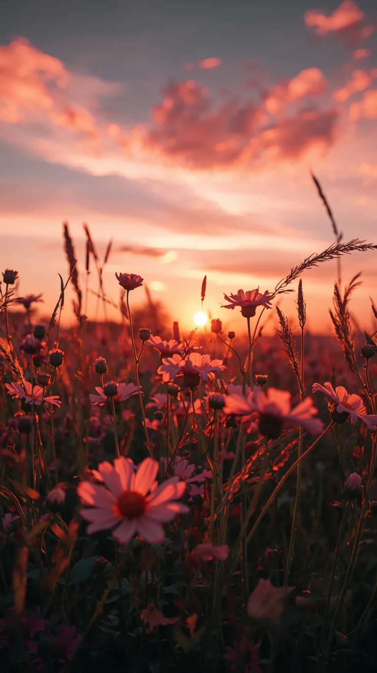 aesthetic-summer-flower-wallpapers-4k-golden-hour-wildflowers-phone