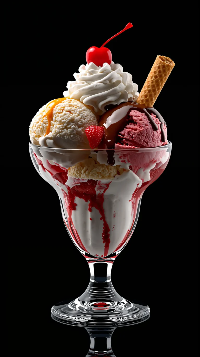 black-summer-wallpapers-aesthetic-ice-cream-sundae-phone