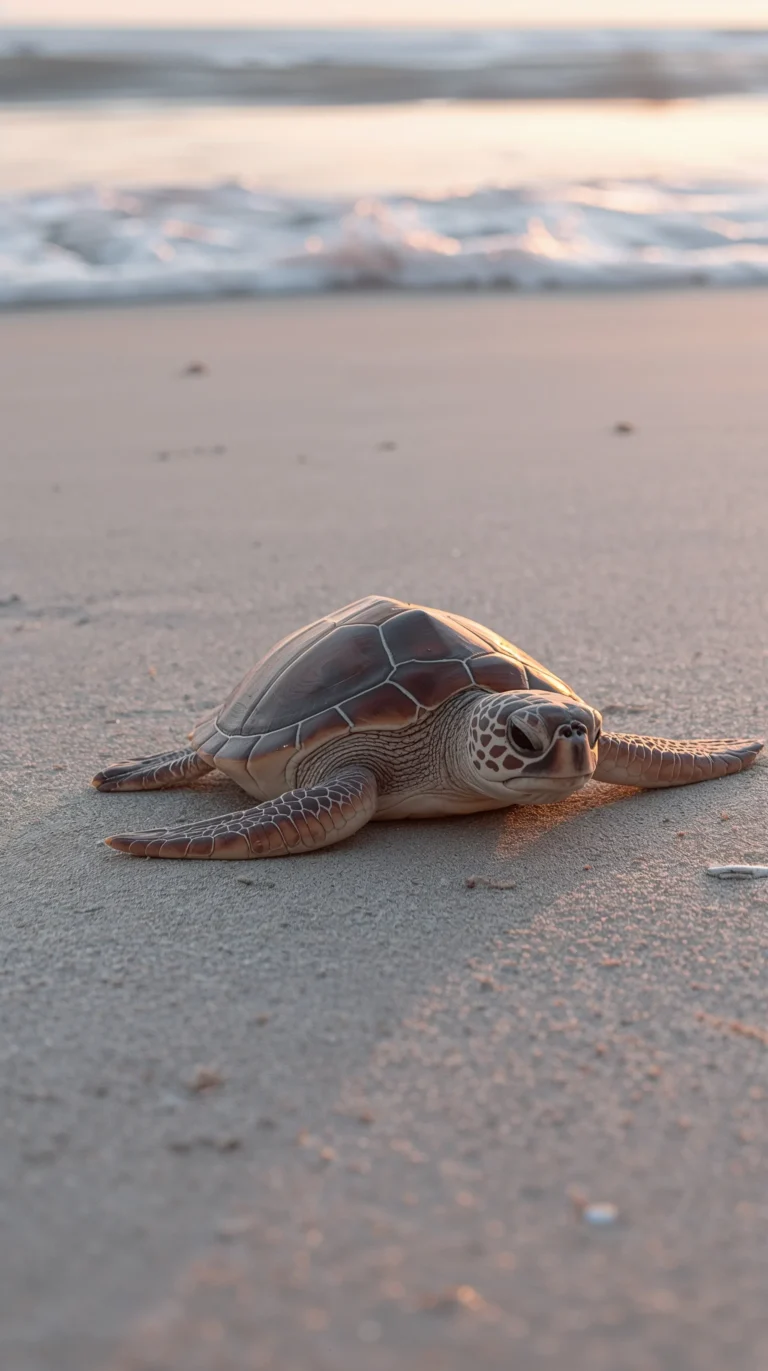 cute-animal-summer-wallpapers-baby-turtle-beach-phone