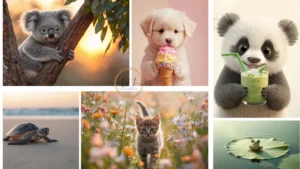 cute animal summer wallpapers collage wallpaperinspo.com